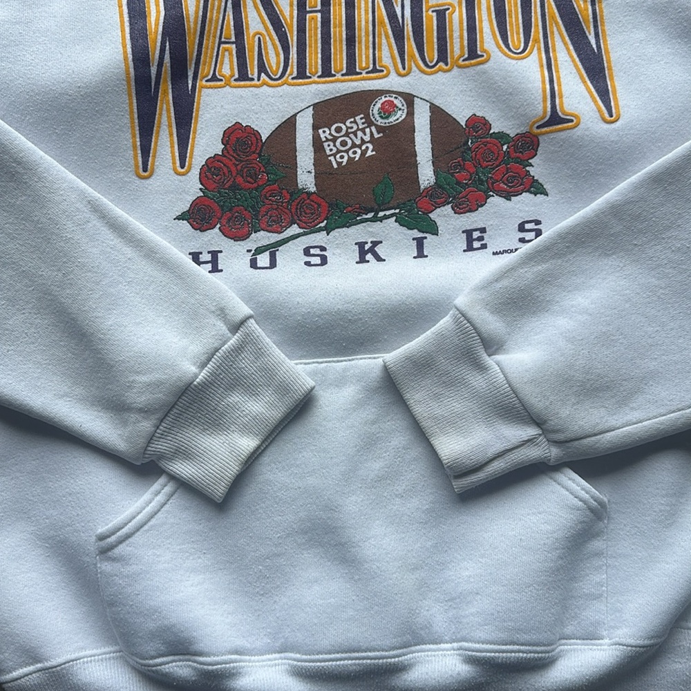 Vintage 1992 Washington Huskies RoseBowl Hoodie - Picture 4 of 6